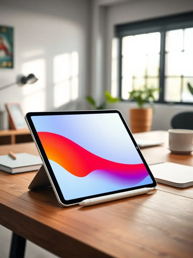 A professionally lit photo of a stack of iPad Air 4th generation devices, showcasing their sleek design and various color options, ready for wholesale distribution.